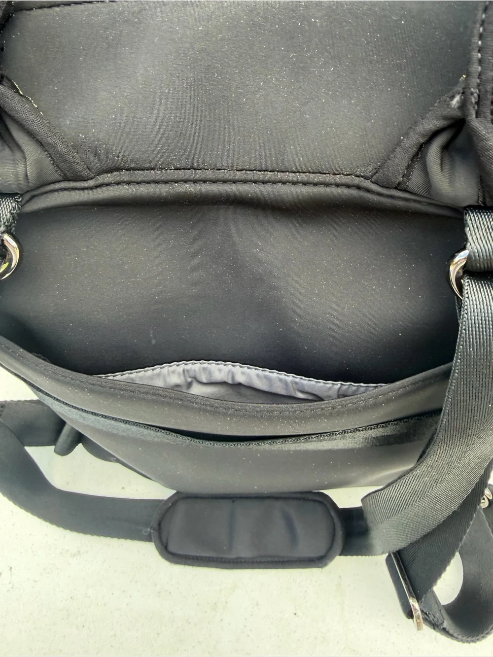 Freshly Picked Neoprene Black Diaper Bag